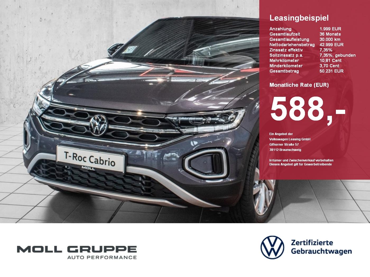 Volkswagen T-Roc Cabriolet ENERGY 1.5 l TSI OPF DSG KLIMA