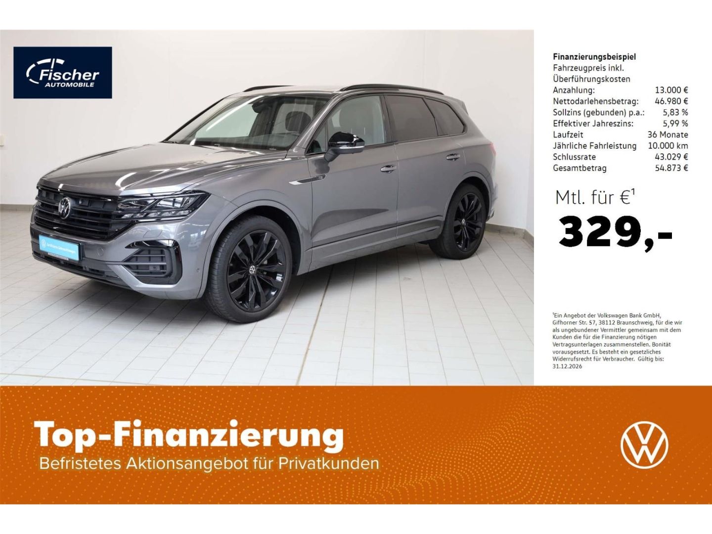 Volkswagen Touareg 3.0 TDI V6 4Mot. R-Line Black Style AHK