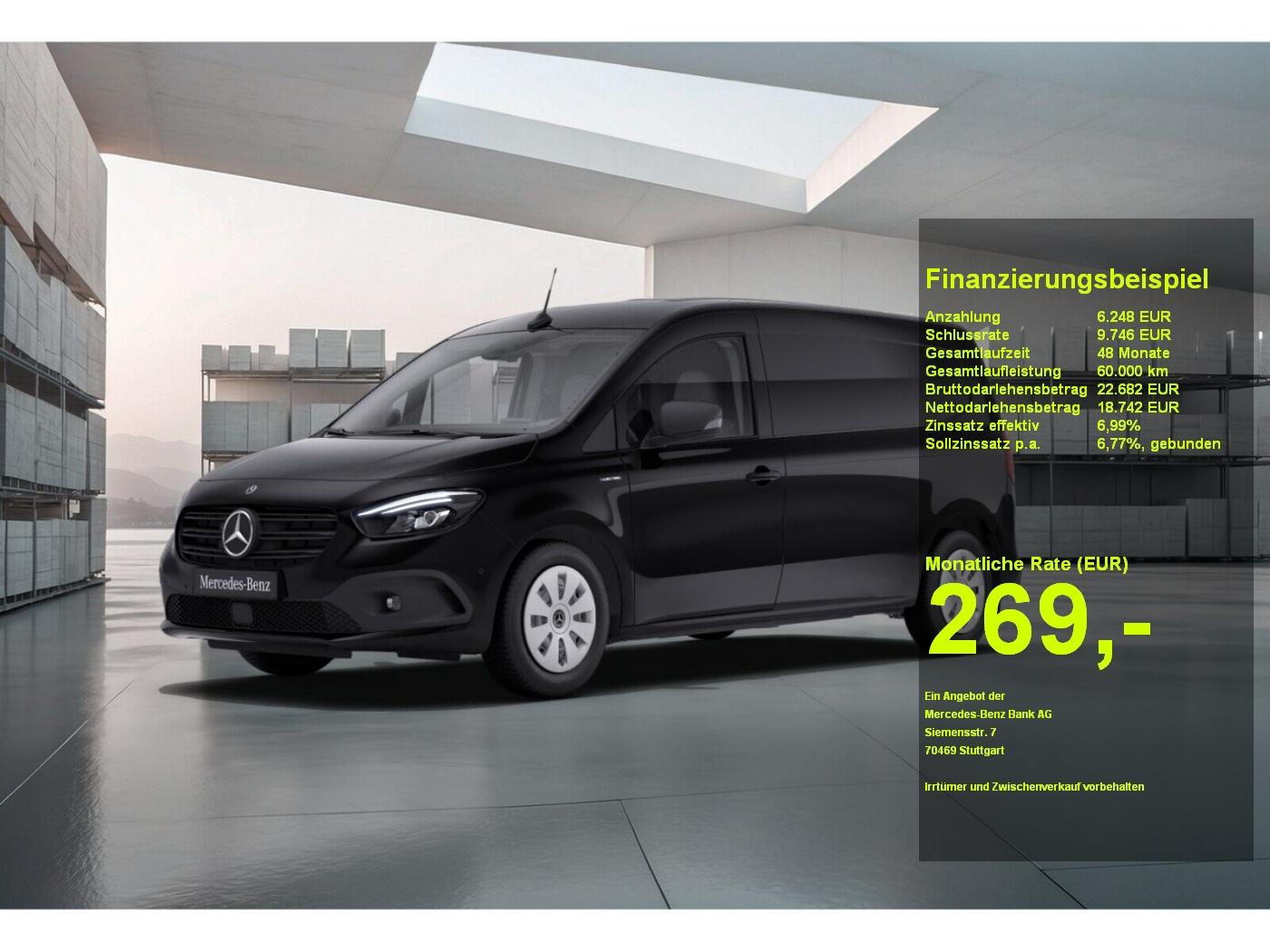 Mercedes-Benz eCitan Kasten PRO Lang DC-Laden 75 KW