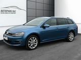 Volkswagen Golf VII Variant Highline BMT AUTOMATIK - mit Benzin-Antrieb: Blau, Vollleder, Kombi
