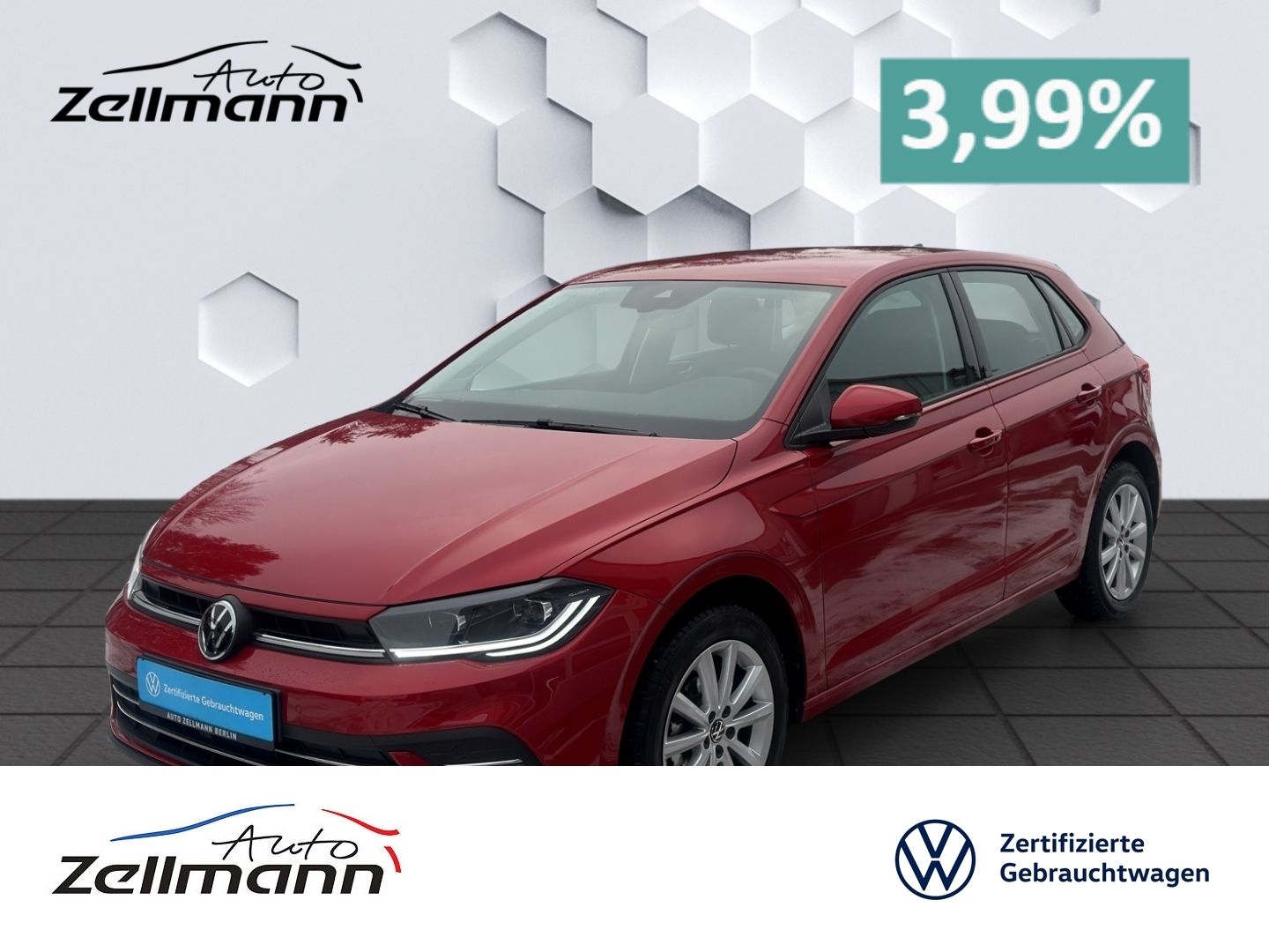 Polo VI Style 1.0TSI 70kW MatrixLED GJR PDC Sitz