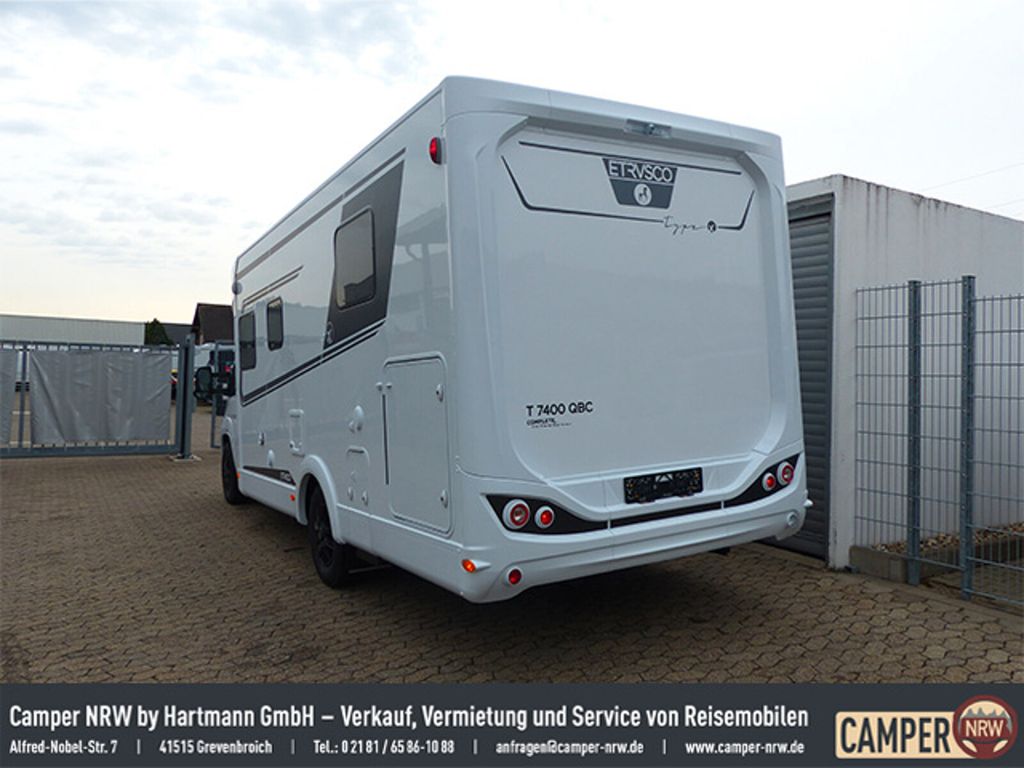 ETRUSCO T 7400 QBC Fiat+Automatik+Markise+Sat+Ohne Hubb.