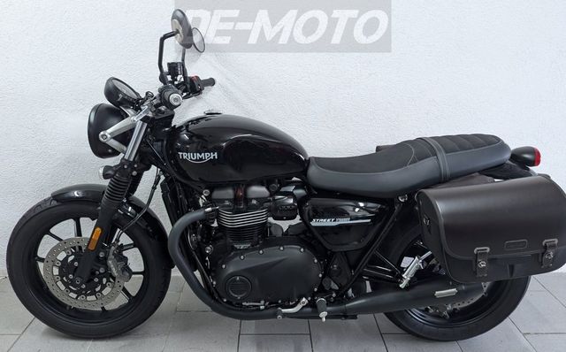 Triumph Street Twin 900 ABS Taschen 1.Hand Sportauspuff