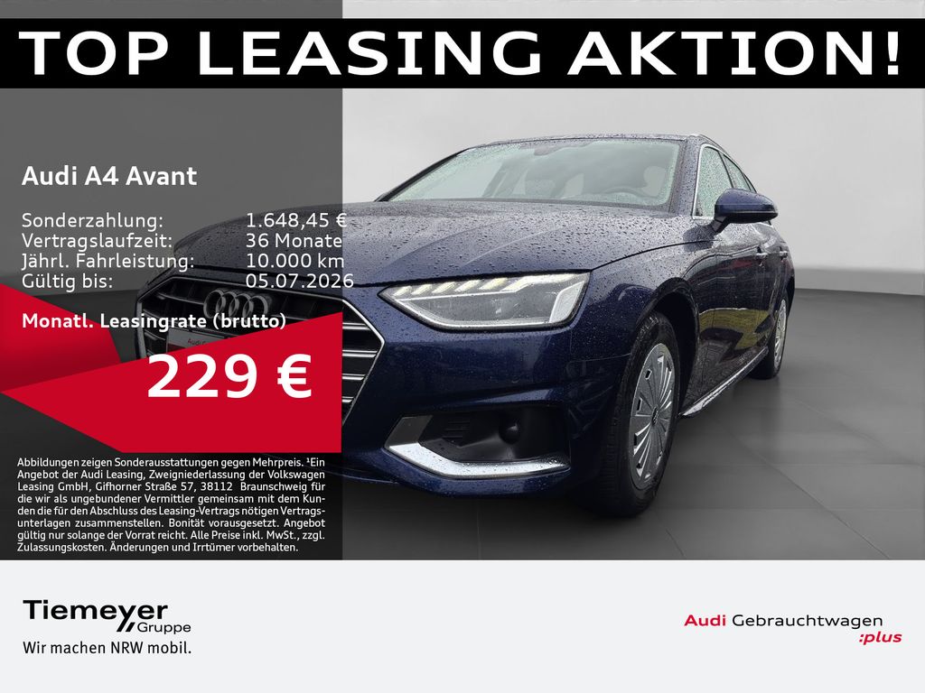 Audi A4 Avant 35 TFSI ADVANCED AHK 360° LEDER SITZHZG