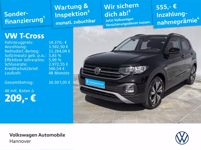 Volkswagen T-Cross 1.0 TSI Navi PDC ACC SHZ