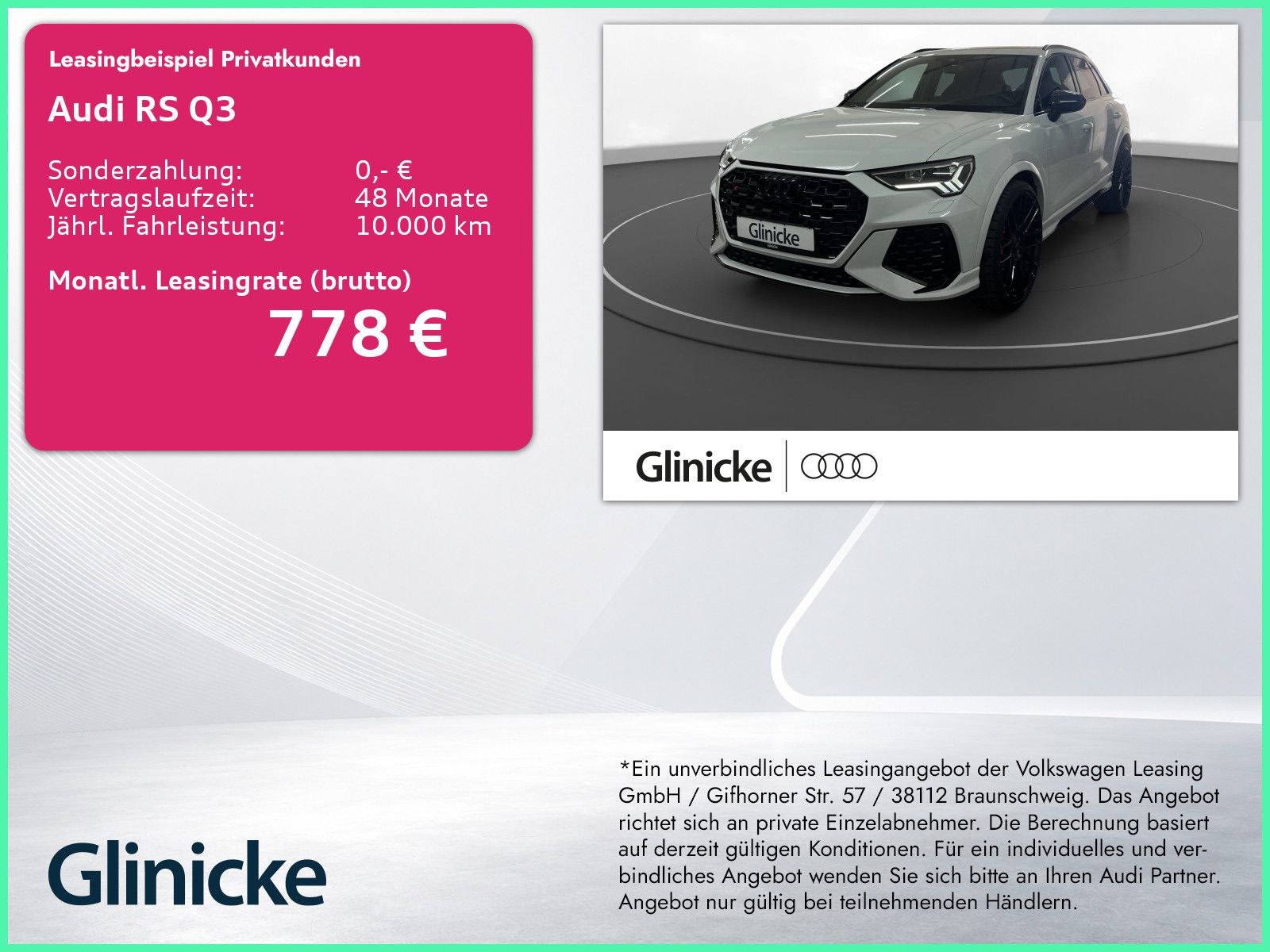 Audi RS Q3 2.5 TFSI qu. AHK LM 22" LED Nappa 360