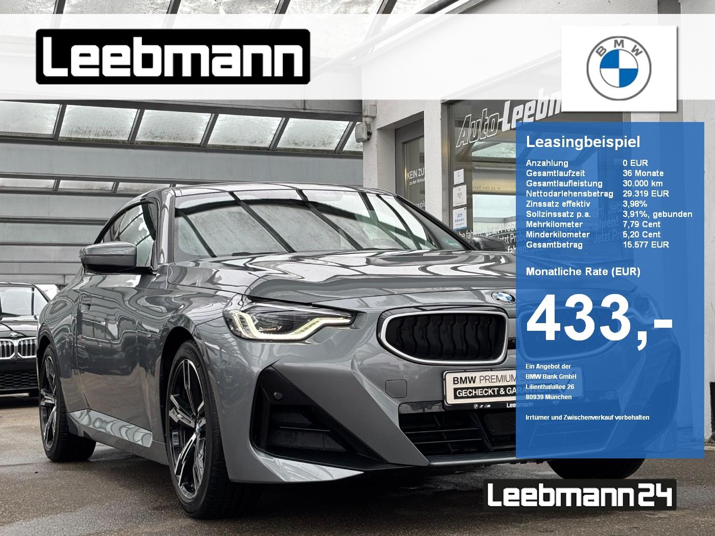 BMW 218i Coupé M-Sportpaket HUD/ACC GARANTIE-05/2030