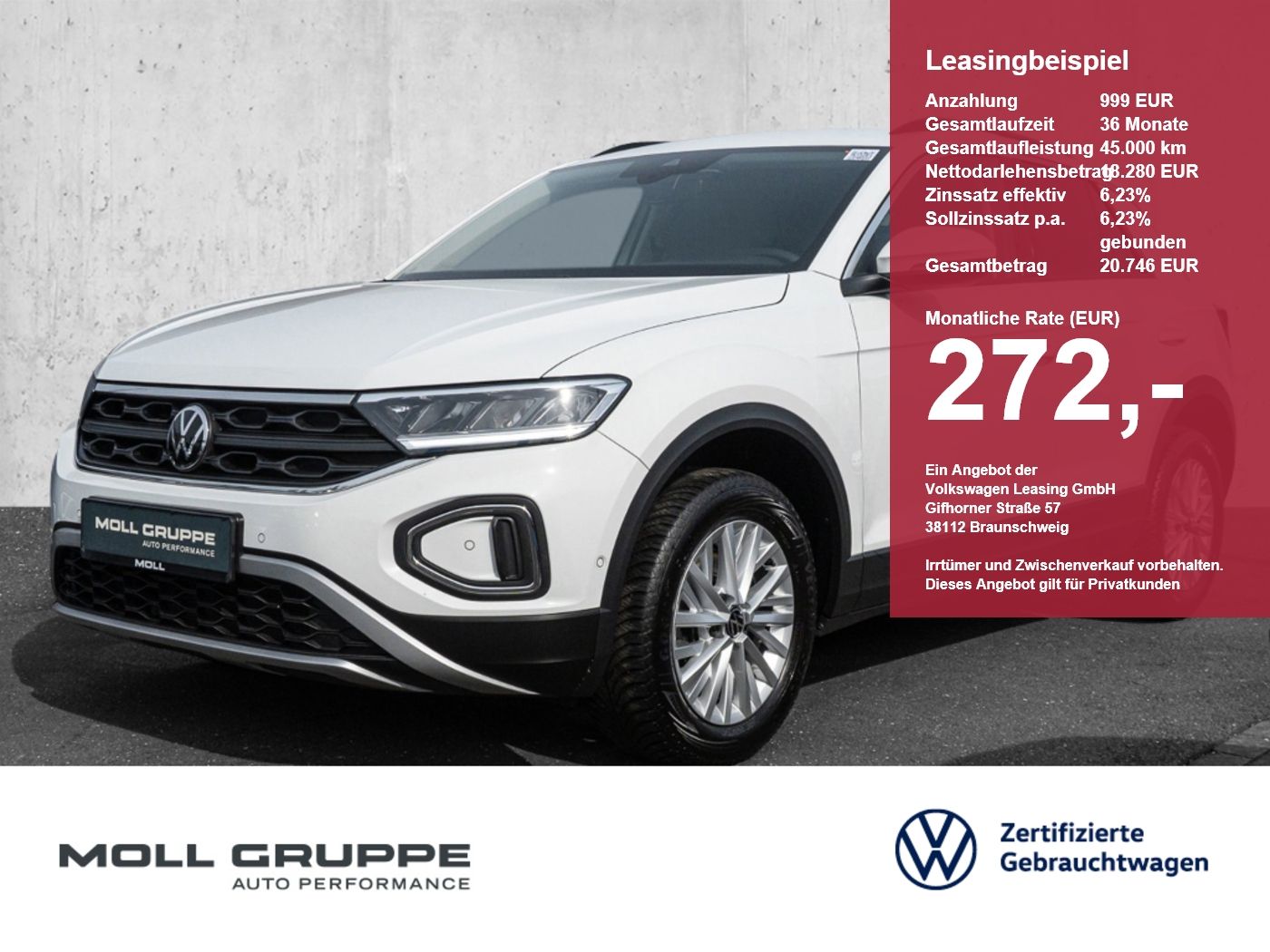 VW T-ROC 1.0 TSI Life