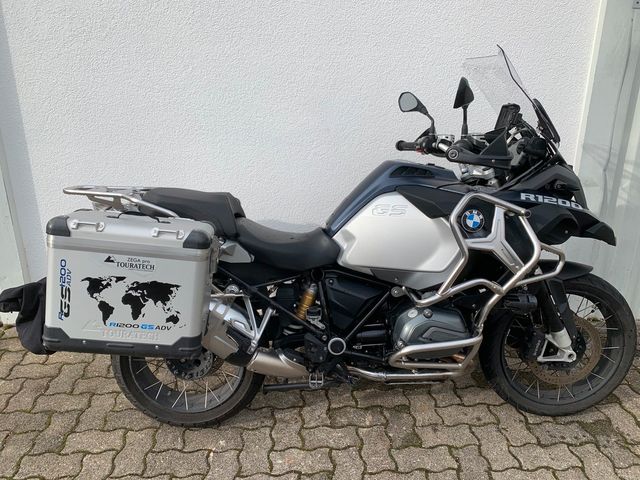 BMW R 1200 GS Adventure Fahrwerk tief, LED, Alu-Boxe