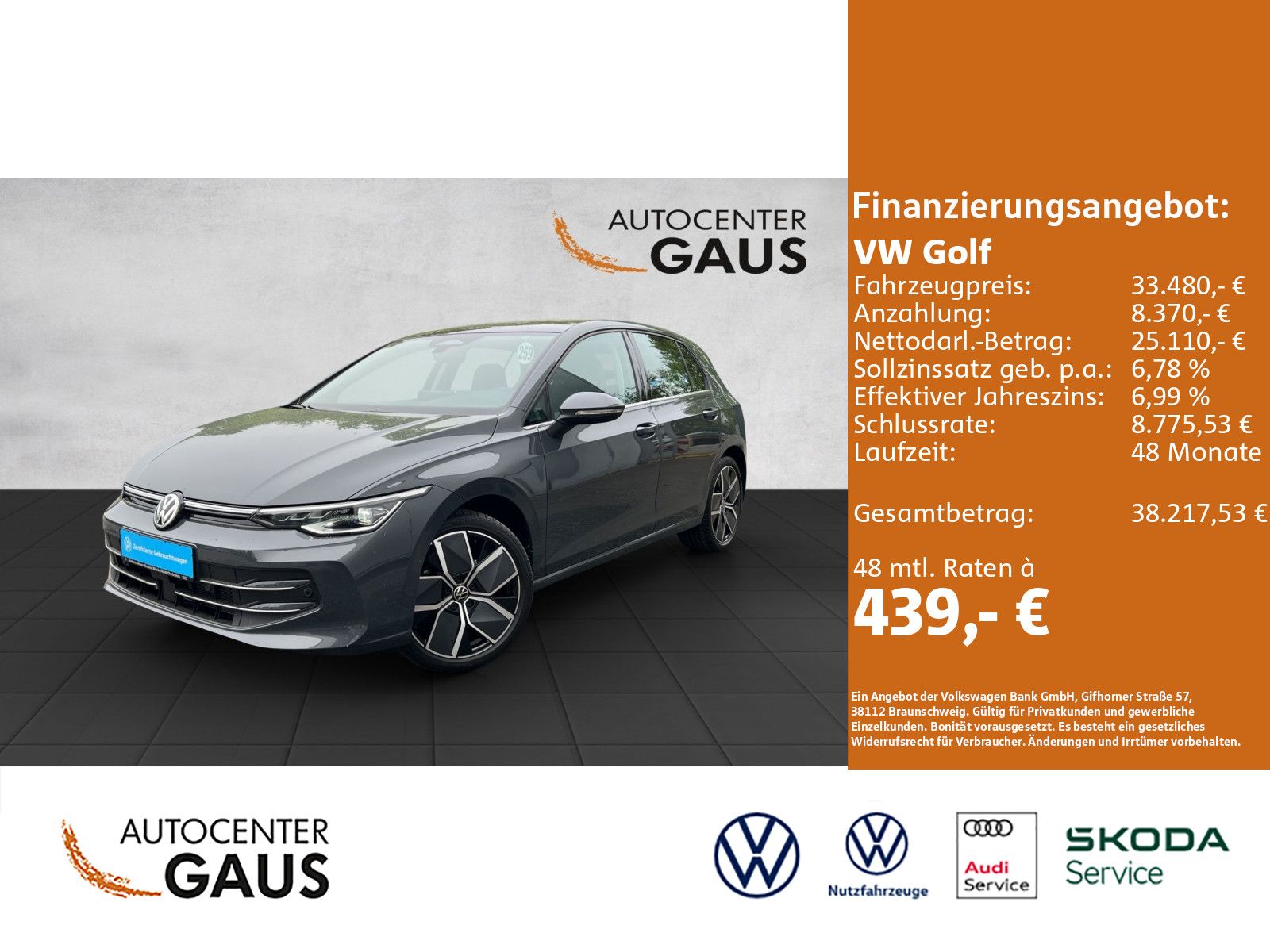 Golf VIII Style 1.5 eTSI DSG AHK*Navi*LED*Pano