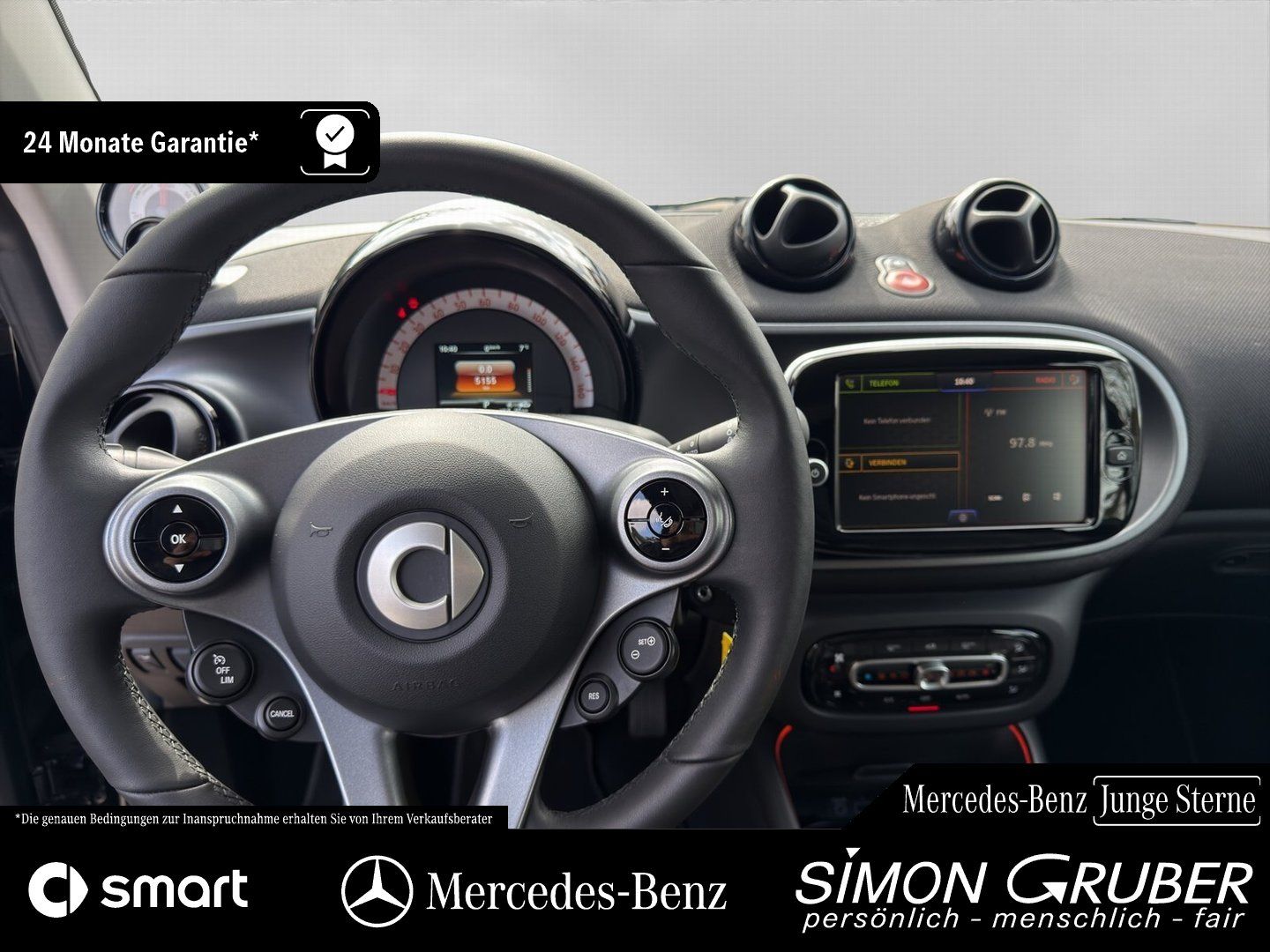 Fahrzeugabbildung Smart Smart ForTwo EQ Cabrio Exclusive LED 22KW Kamera