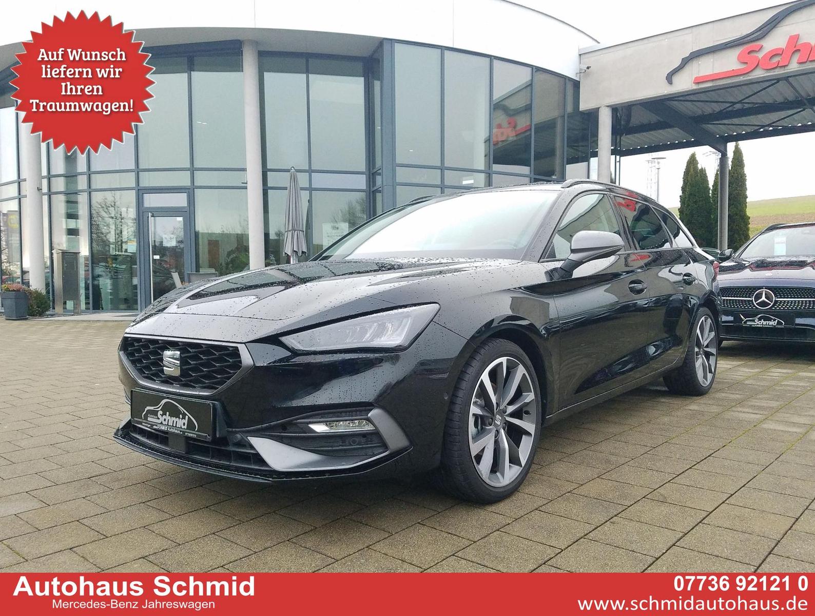 Seat Leon Sportstourer 1.5 eTSI, FR, AHK, Navi, Vo...
