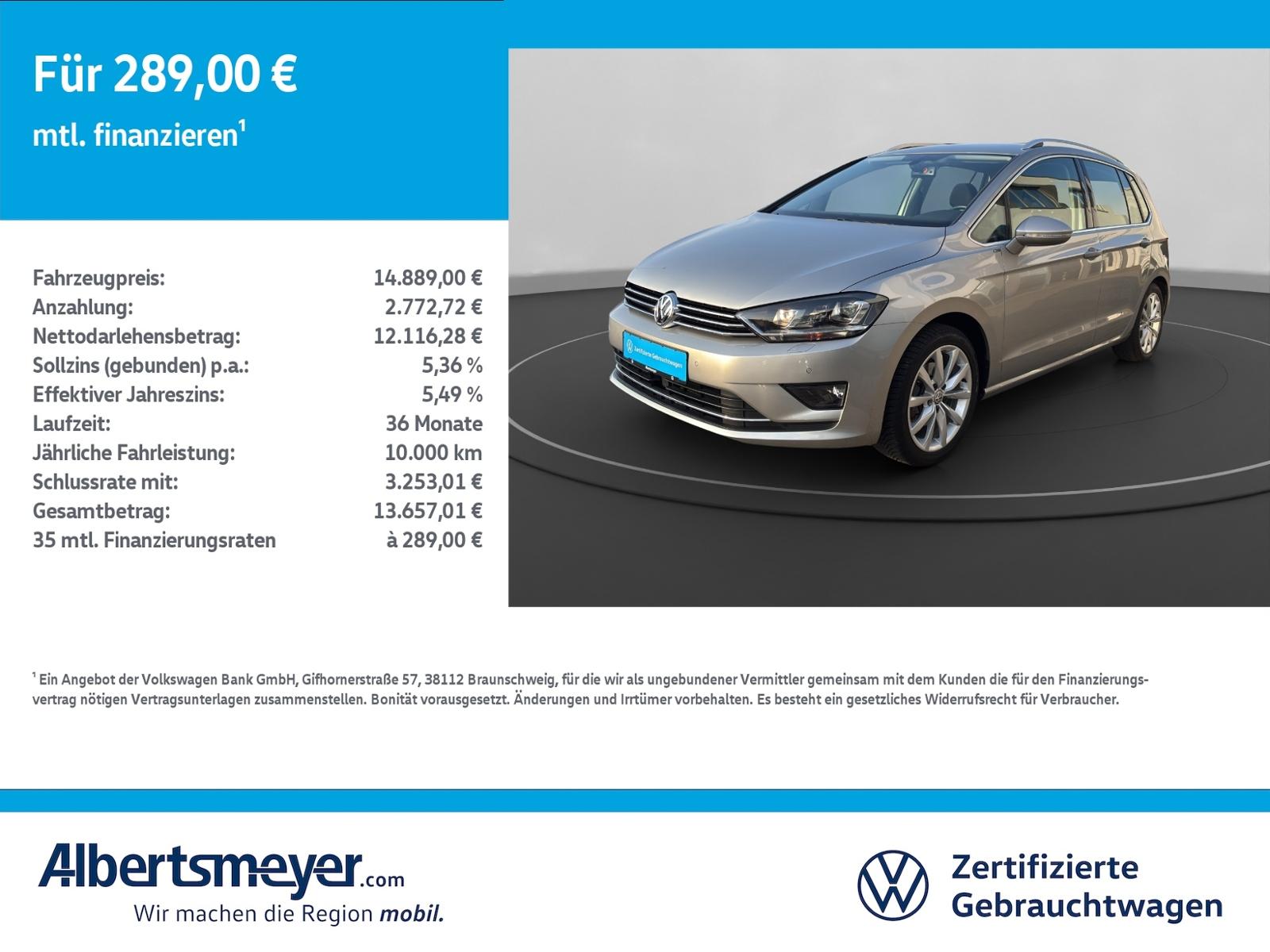 Volkswagen Golf Sportsvan 1.4 TSI Highline +DSG+XENON+LM+ZV