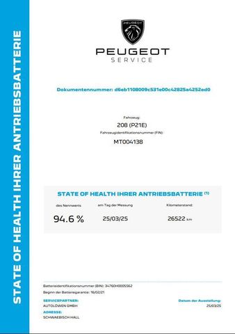 208 Active Elektro Standheizung Sitzheizung PDC