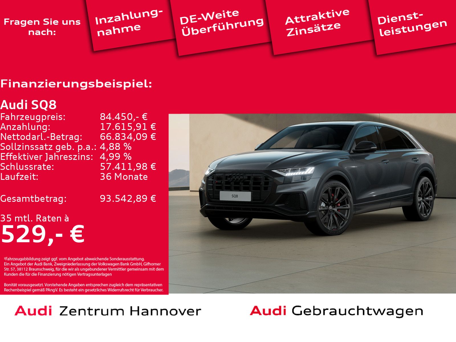 Audi SQ8 competition plus 4.0 TFSI quattro HD Matrix