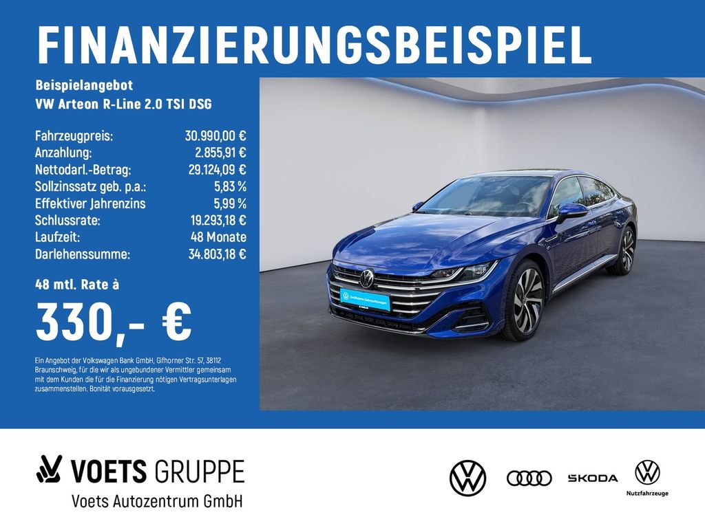 Volkswagen Arteon R-Line 2.0 TSI DSG AreaView+PANO+ACC+LED