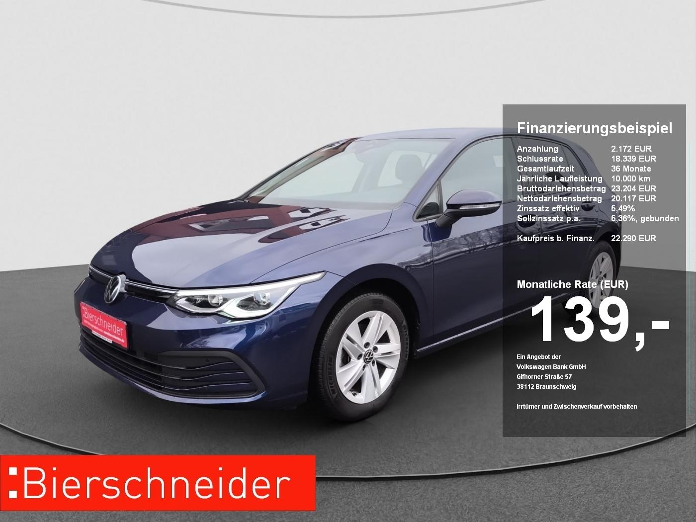 Volkswagen Golf VIII Lim. 2.0 TDI DSG Life NAVI RFK ACC SIT