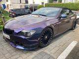 BMW 650i Cabrio - - silberne BMW 650