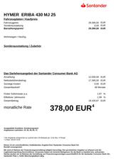 HYMER / ERIBA / HYMERCAR Eriba Touring 430 Messe-Aktion*Finanzierung ab 1 - Wohnwagen Finanzierung