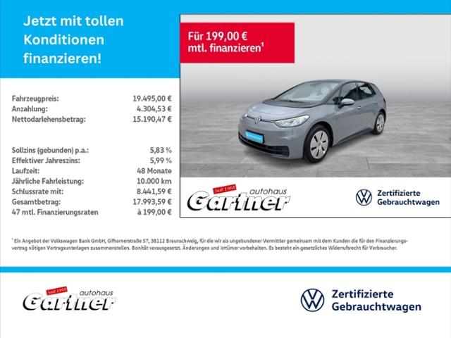 Volkswagen ID.3 PRO 107kW AHK NAVI APP-CON SHZG DAB+ KLIMA