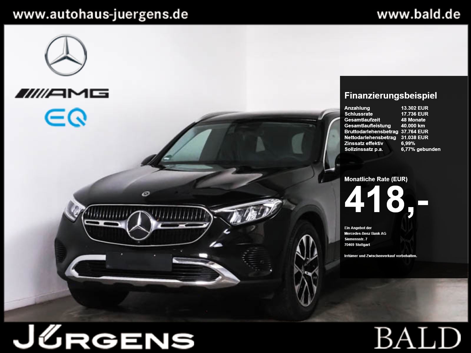 Mercedes-Benz GLC 200 4M Avantgarde/LED/Cam/AHK/Totw/Memo/19'