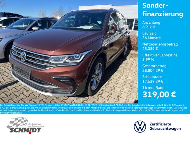 Volkswagen Tiguan 2.0 TDI Elegance 4M AHK STHZ MATRIX HuD