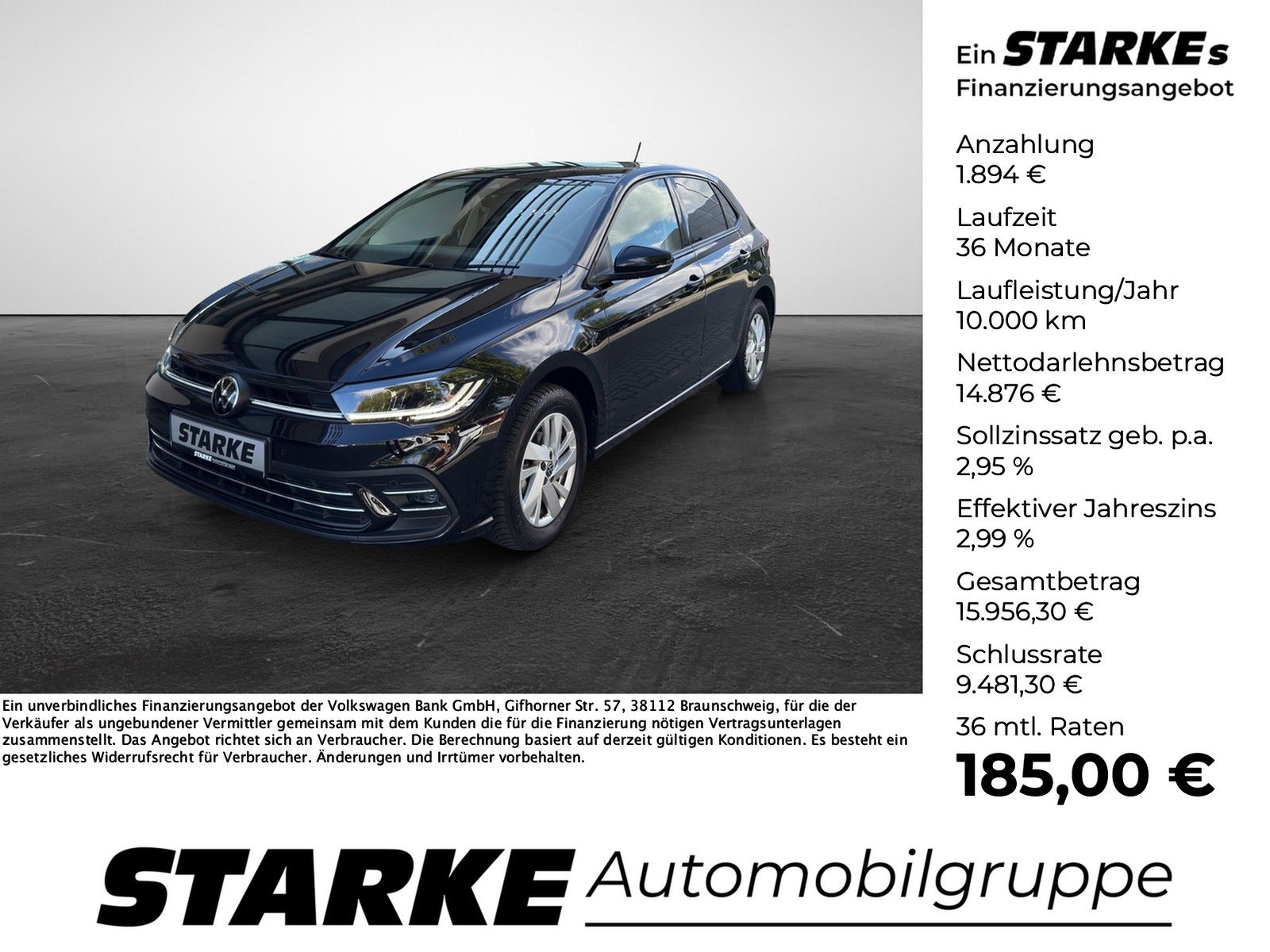 Volkswagen Polo 1.0 TSI Style LED PDC LM Klima