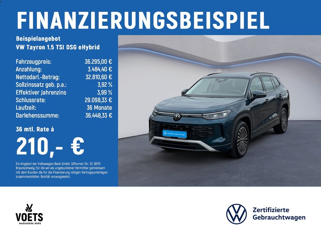 Abbildung Leasingangebot Volkswagen Tayron 1.5 TSI DSG eHybrid Life LED+NAVI+AHK+A