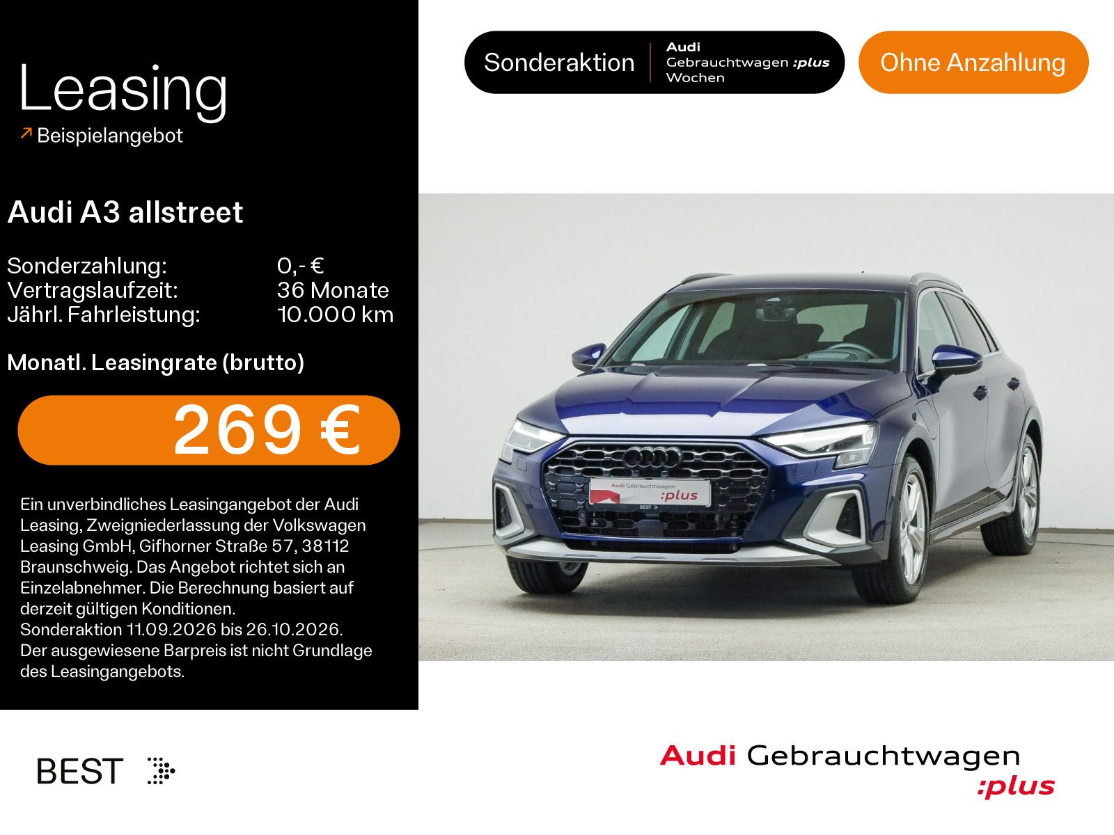Audi A3 allstreet 40 TFSIe*NAVI-PLUS*LED*KAMERA*HUD*A