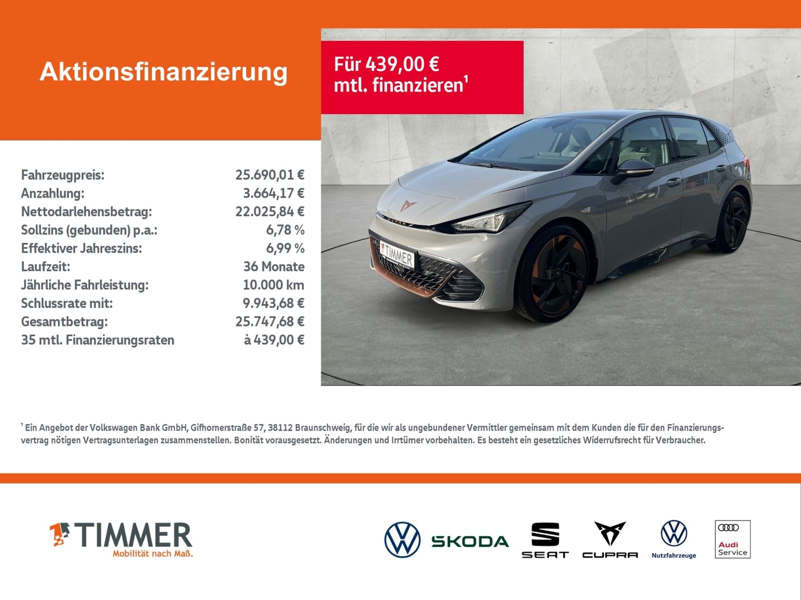Cupra Born 62 kWh +WÄPU +PANO +LED +ACC +RKAM +NAVI +S imagem 2