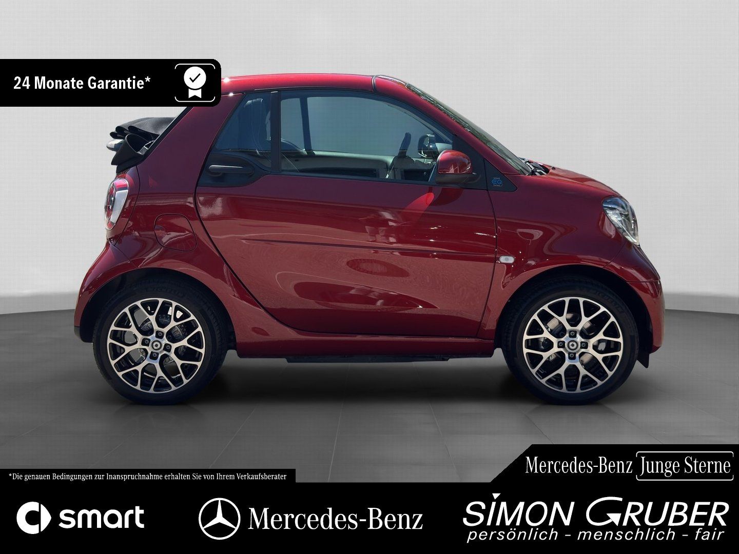 Fahrzeugabbildung Smart smart fortwo EQ Cabrio Excl. Leder Carbon 22KW