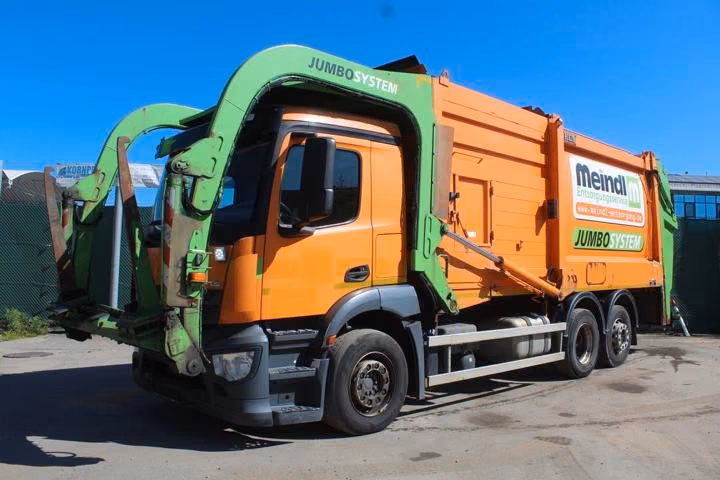 Mercedes-Benz 2533 6x2 BL - FRONTLADER -  HEIL  31 m³ Nr.: 972