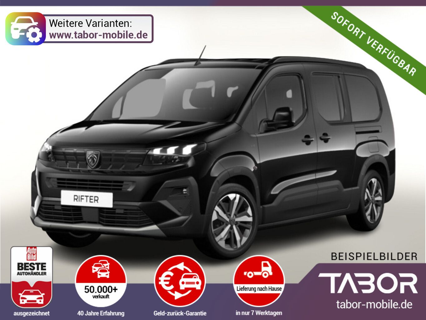 Peugeot Rifter M1 AT GT L2 7-S Keyl Nav Kam 2xPDC ACC BT
