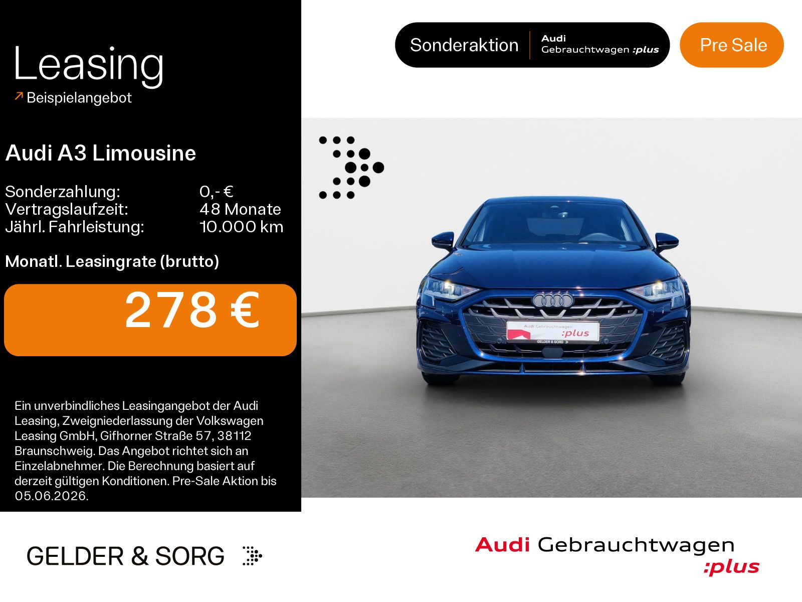 Audi A3 Limousine 35 TFSI S line LED*AHK*EPH*Business