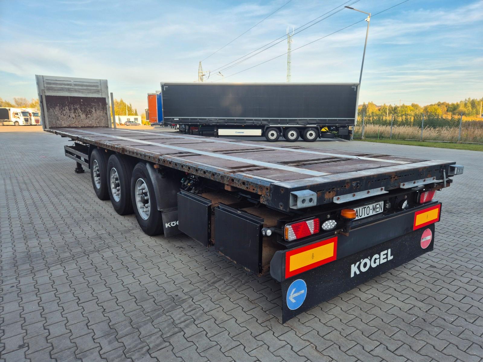 Kögel SN24 Stahl Transport  Rungen Liftachse Platform