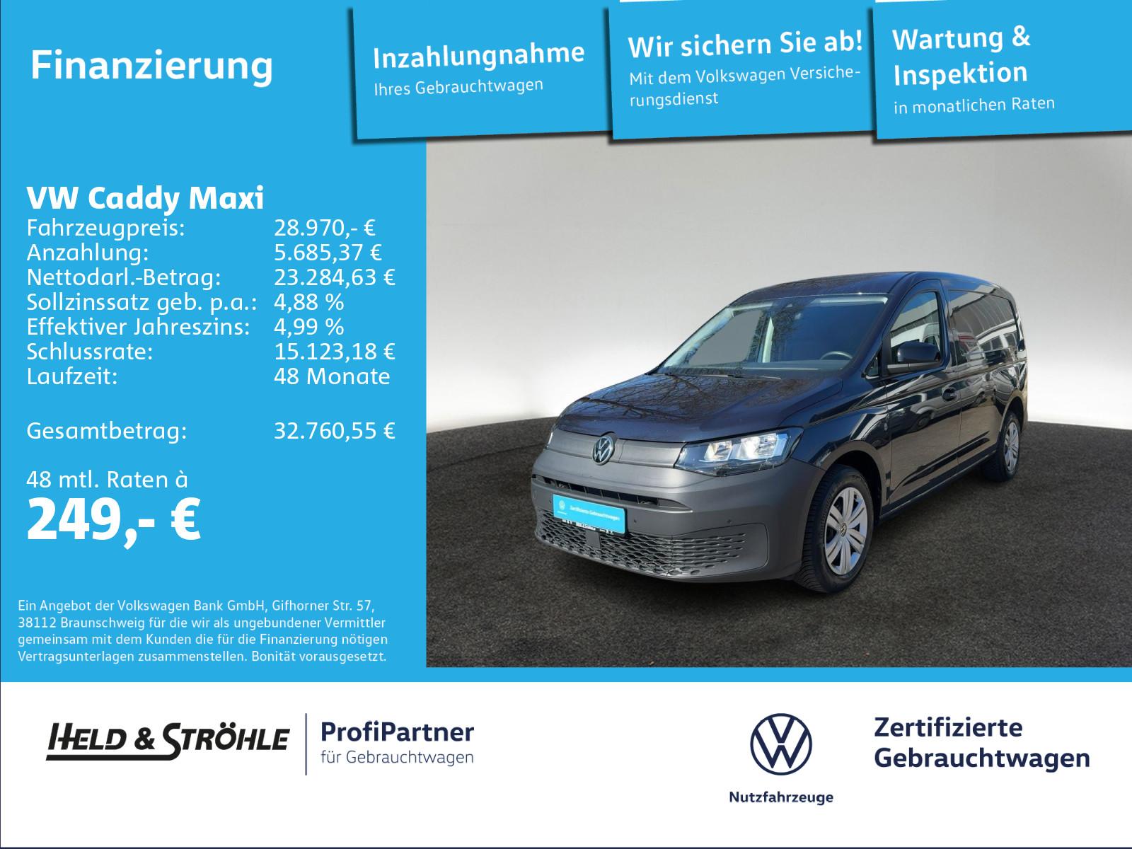 Volkswagen Caddy Maxi Kasten 2.0 TDI DSG AHK NAVI KAM SHZ
