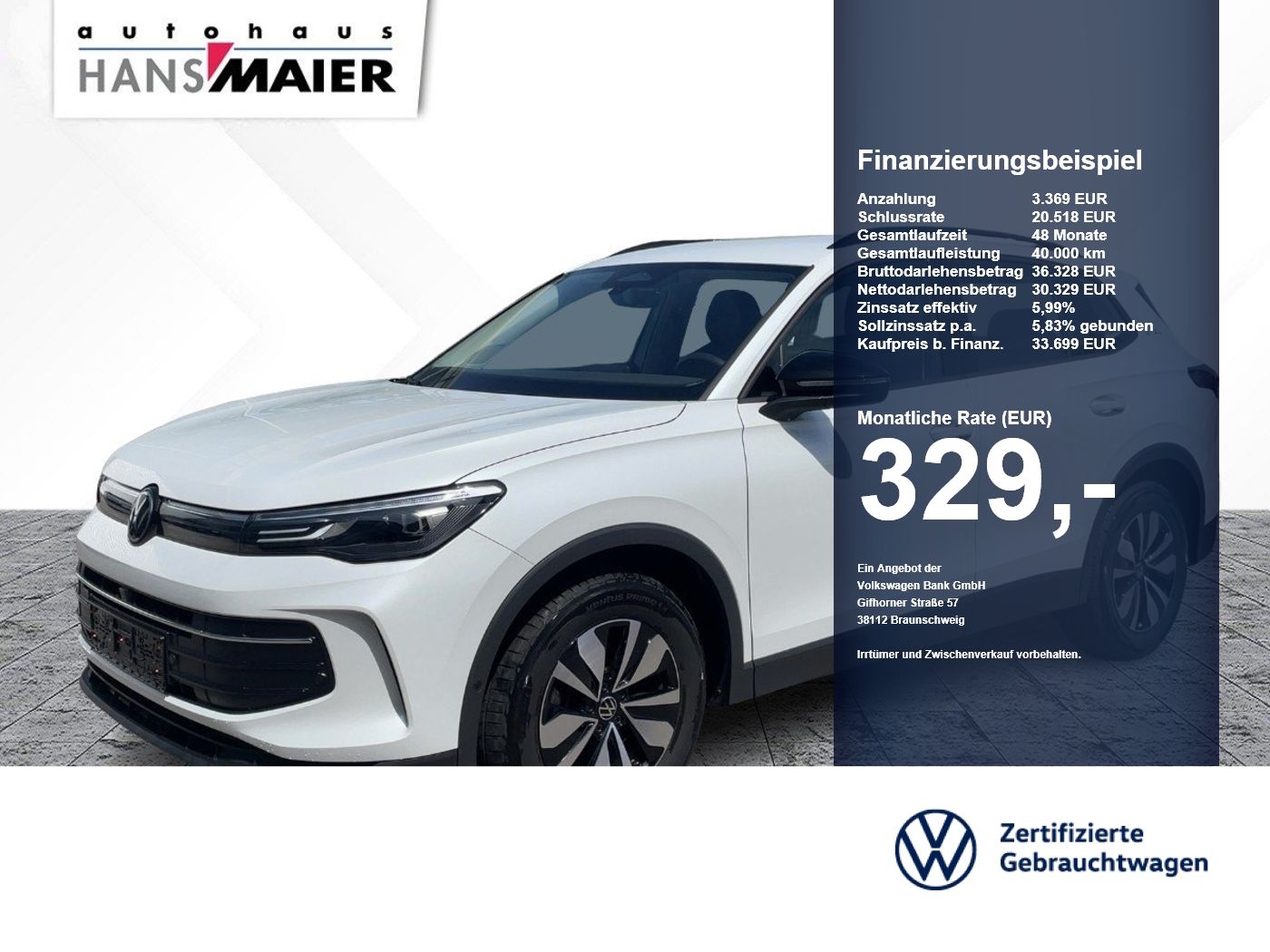 Volkswagen Tiguan eTSI Goal DSG AHK Navi AreaView 8fach App foto 1