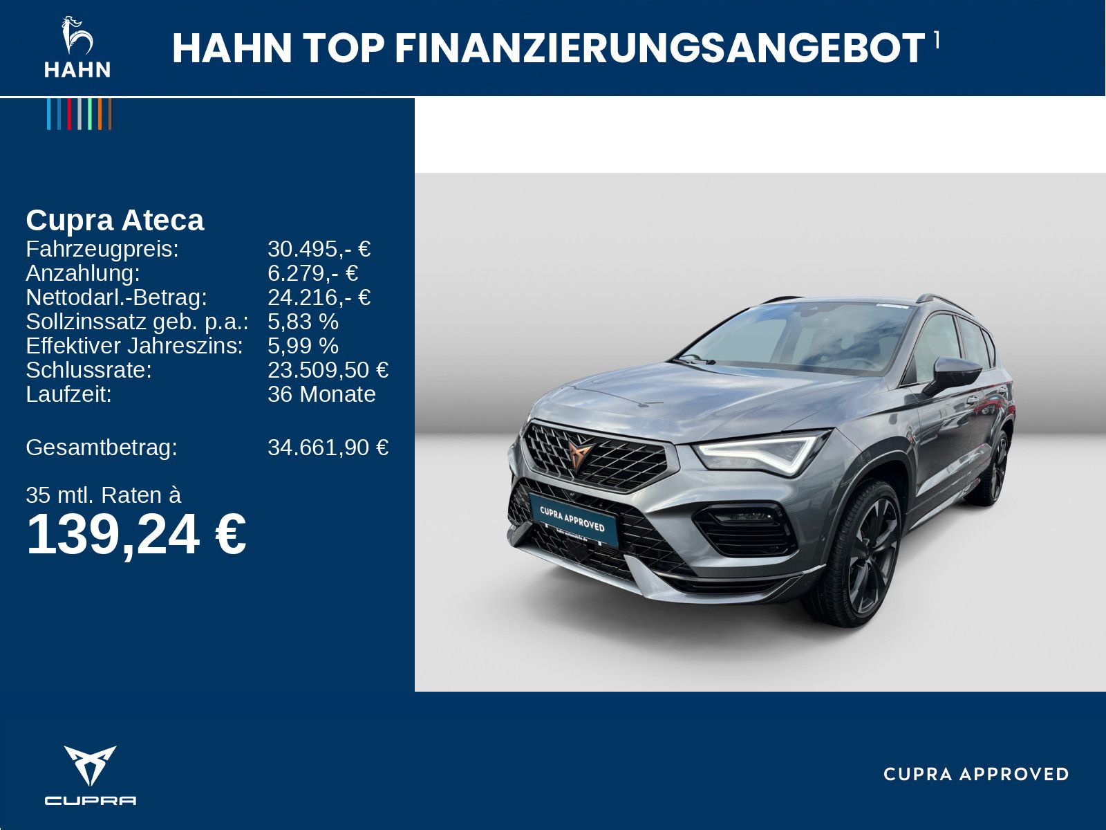 Cupra Ateca 2.0TSI DSG 4Drive LED Navi AHK CAM APP ACC foto 2