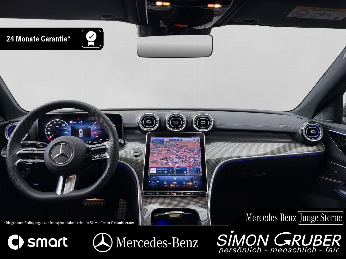 Fahrzeugabbildung Mercedes-Benz C 200 4MATIC AMG 19Zoll Pano Ambi Distr. 360 AHK