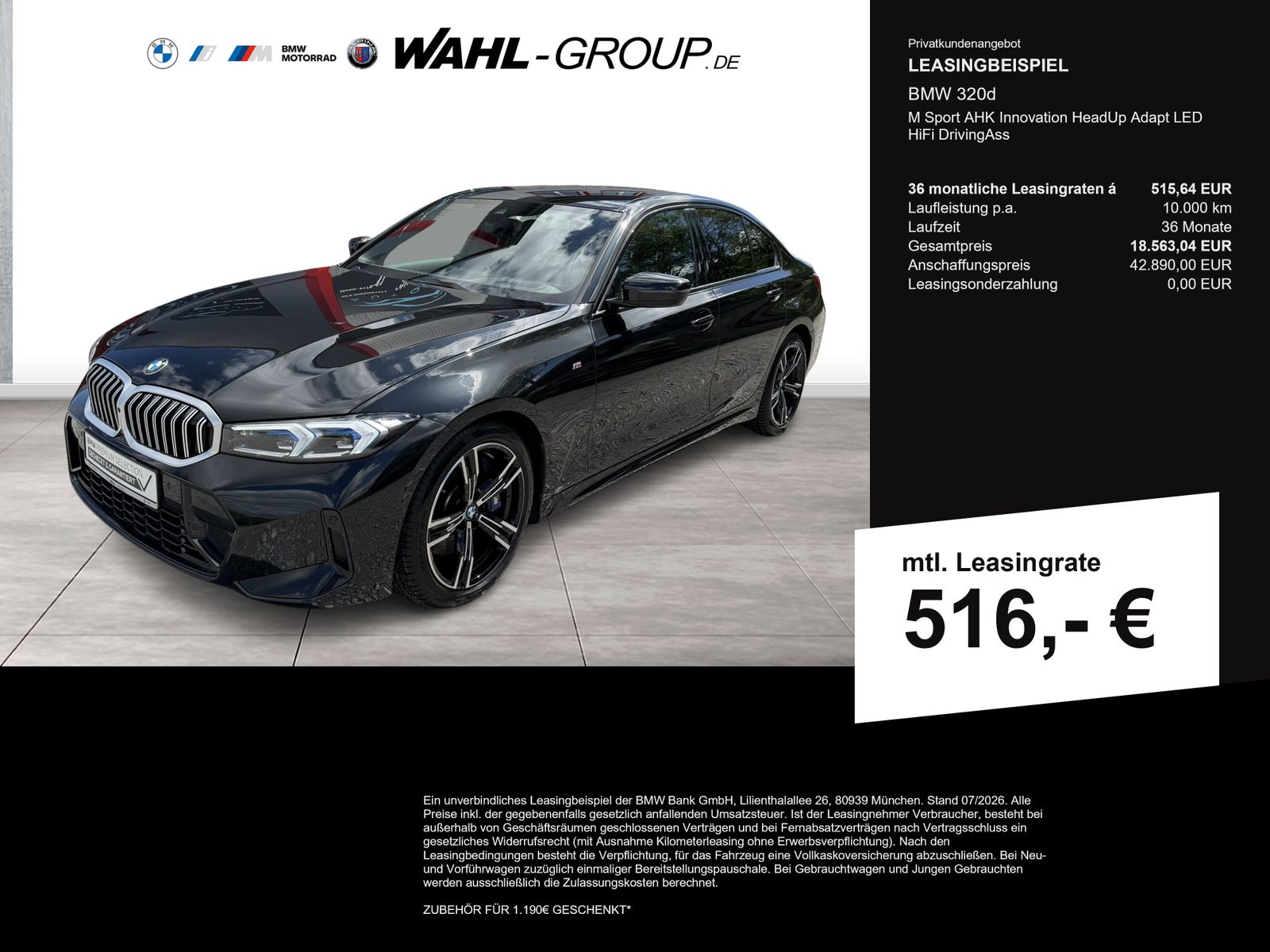 BMW 320d M Sport AHK Innovation HeadUp Adapt LED HiF