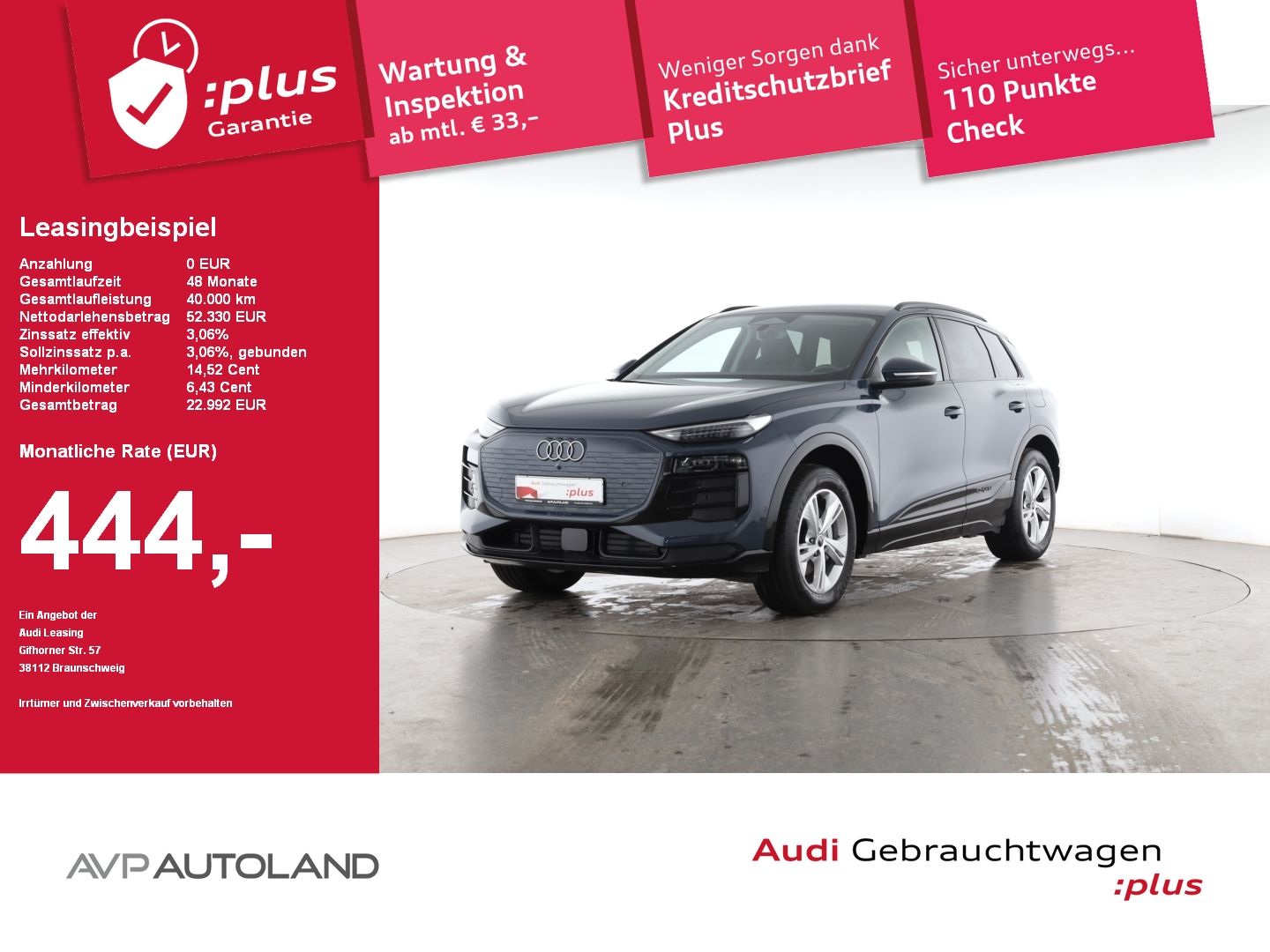 Audi Q6 SUV e-tron inkl. Wallbox | NAVI | ACC | LED