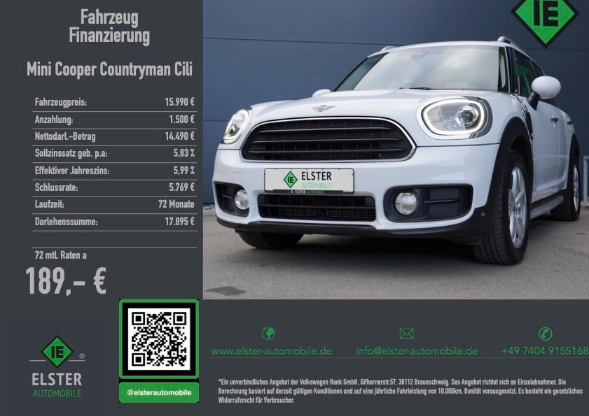 MINI COOPER Countryman Cili,LED,Navi,AHK,Head-Up