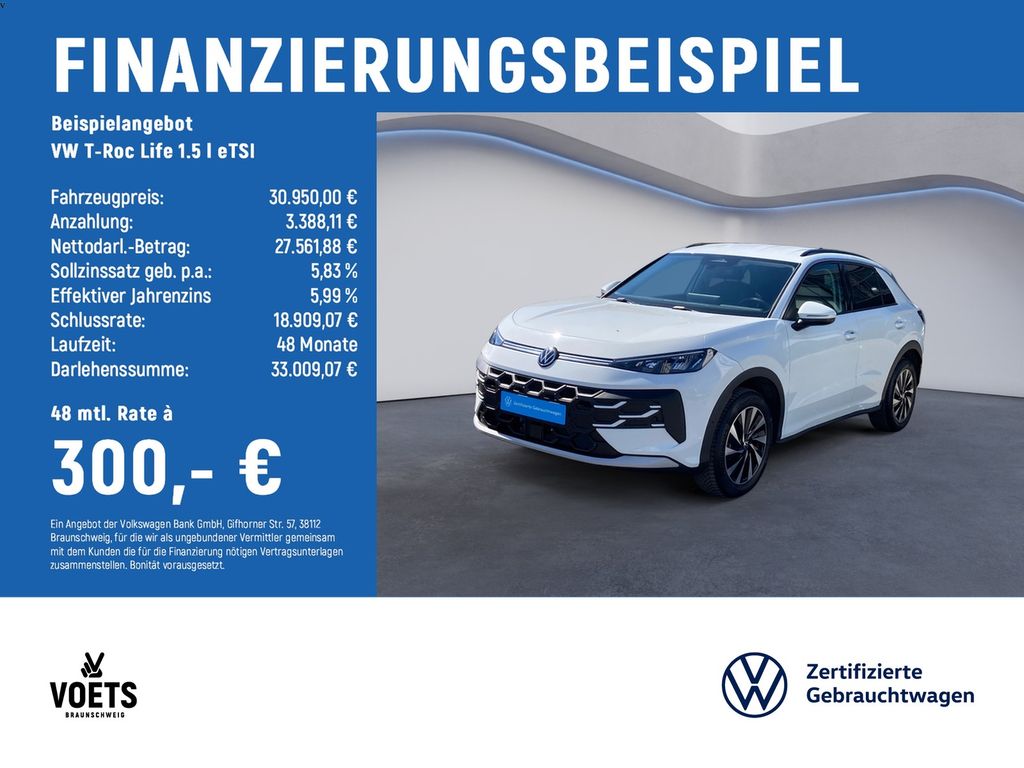 T-Roc Life 1.5 l eTSI NAVI+LANEASSIST+KEYLESS