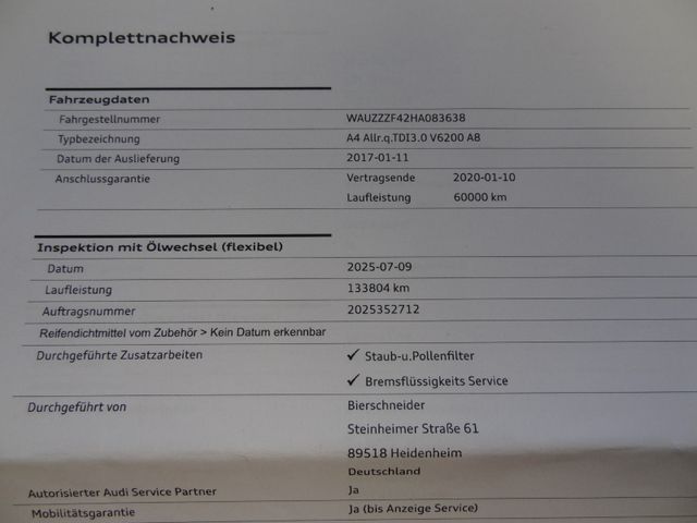 Fahrzeugabbildung Audi A4 Allroad quattro/Virtual/2.Hd/AHK/Leder/Navi/