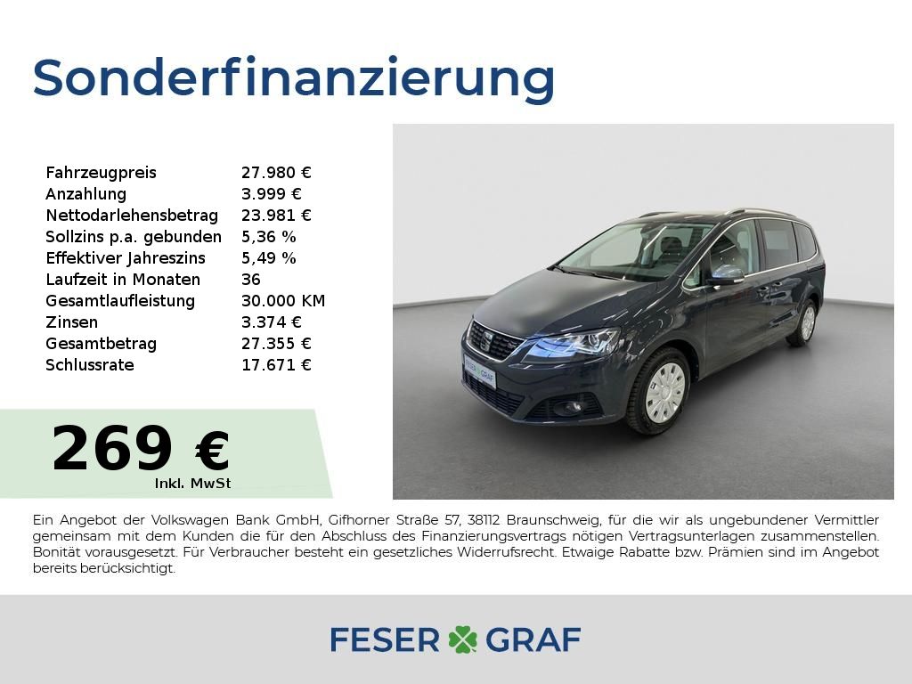 SEAT Alhambra XCELLENCE 1.4 TSI DSG ACC*NAVI*STH*PDC*