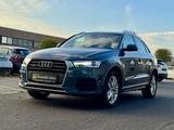 Audi Q3 design quattro*2.0*1.Hand*Erst 68 Tkm*LED* - : Blau, Teilleder, Panorama-Dach