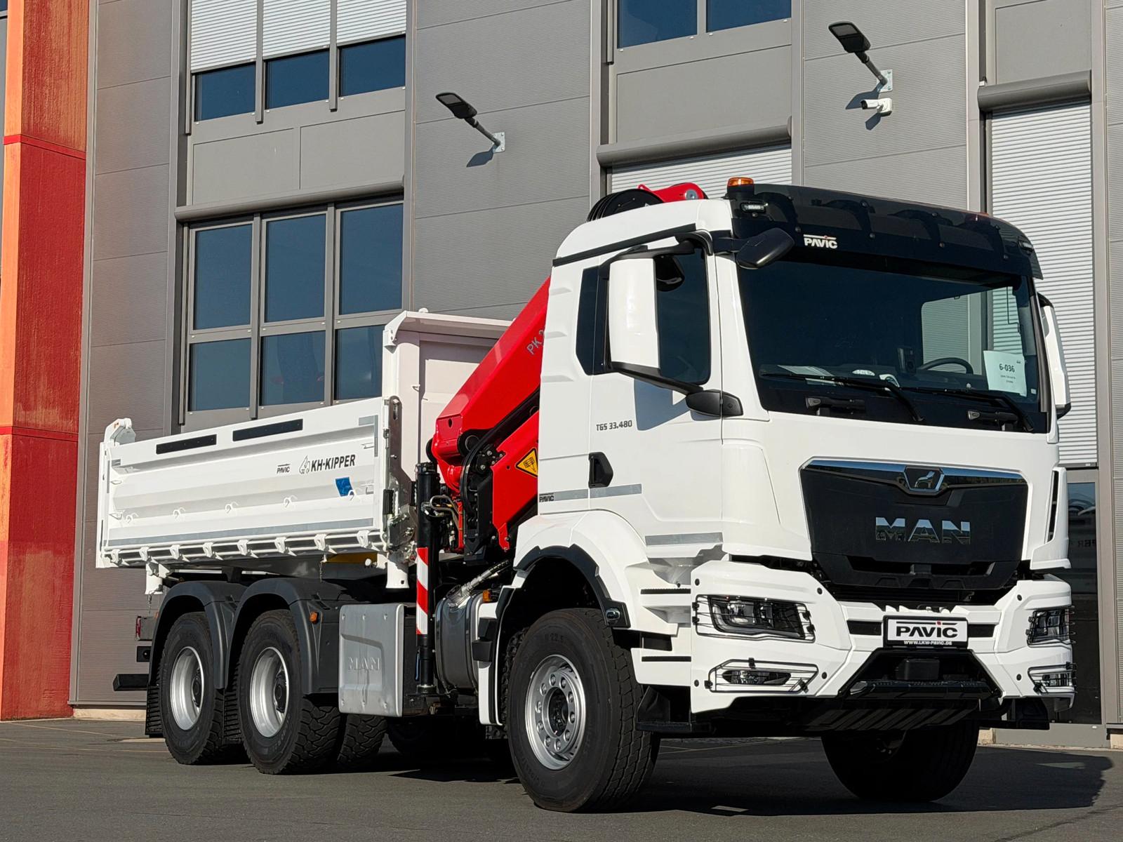 MAN TGS 33.480 6x4 BL Krankipper Palfinger PK 24.001