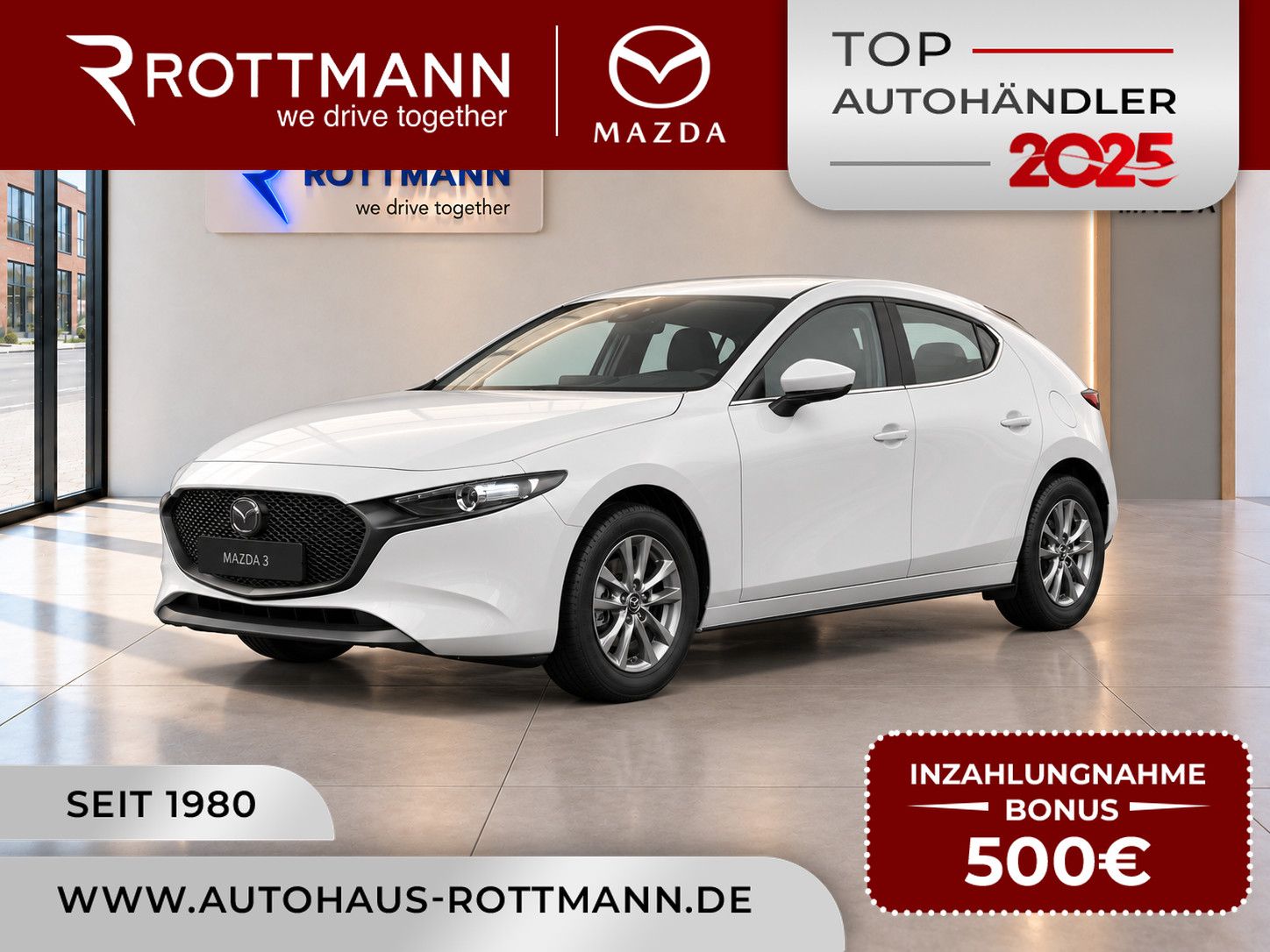 Mazda 3 2027 e-SKYACTIV G 140ps PRIME-Line NAV ACC HUD