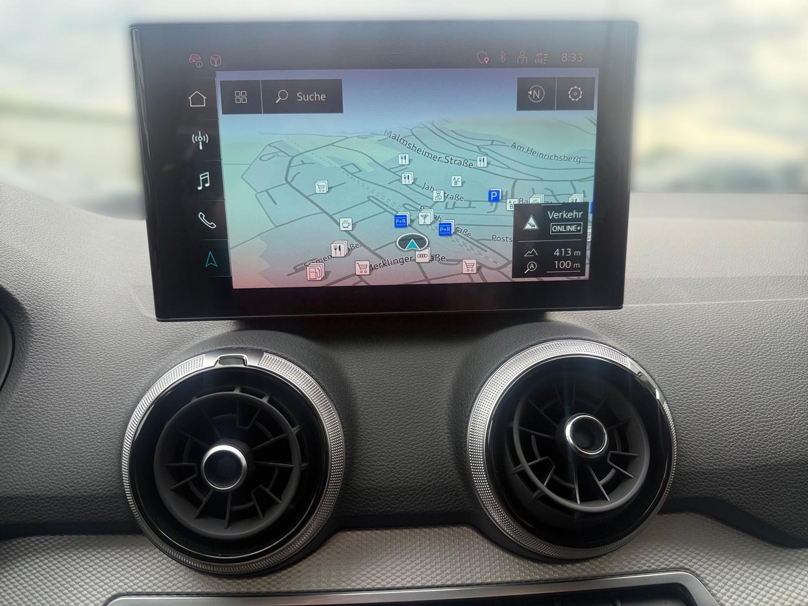 Audi Q2 advanced NAVI*LED*RFK*17LM*LEDER*GRA*5J GAR, миниатюра 7