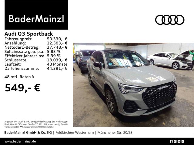 Audi Q3 Sportback 40 TDI quattro S line AHK Pano 360°